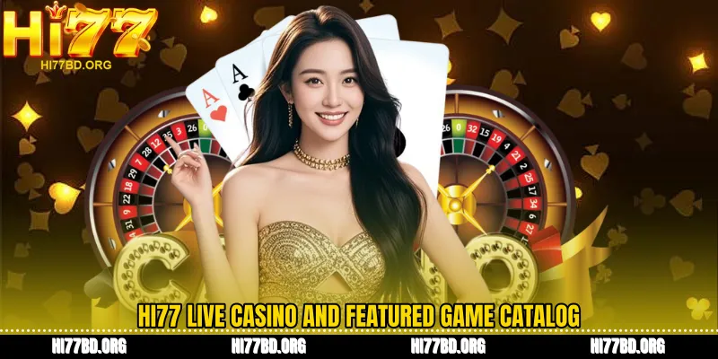 Hi77 live casino and featured game catalog