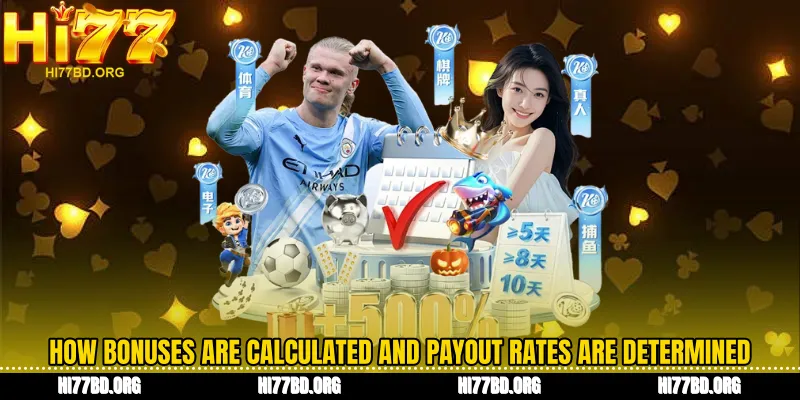 How bonuses are calculated and payout rates are determined