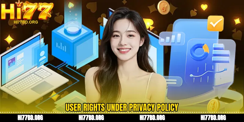 User rights under Privacy Policy